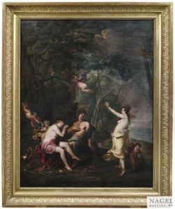 Hera Streitet Mit Zeus, Den Sie Bei Einer Seiner Zahlreichen Liebschaften Erwischt Hat by Gysbrecht Thys