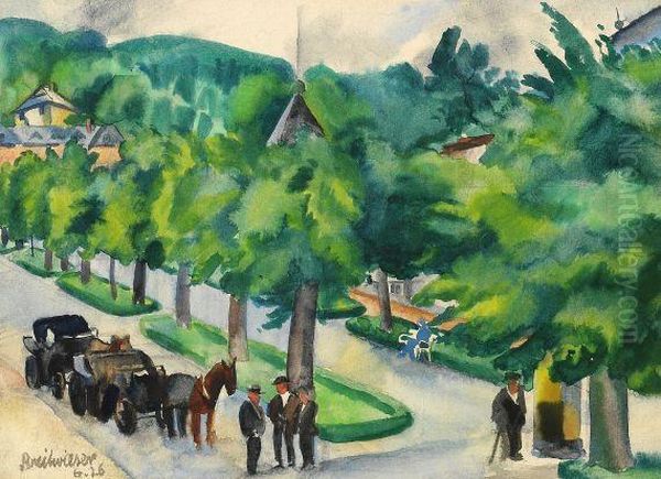 Allee Mit Pferdekutschen - view 1