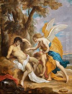 Saint Sebastien Soigne Par Un Ange by Pieter Thys