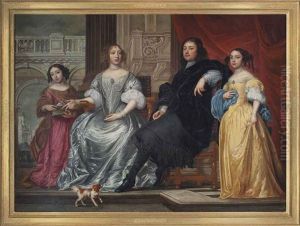 A Family Portrait, In An Interior by Pieter Thys