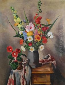 Groses Blumenstillleben by Georg Breitwieser