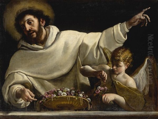 Saint Dominic And An Angel - view 1