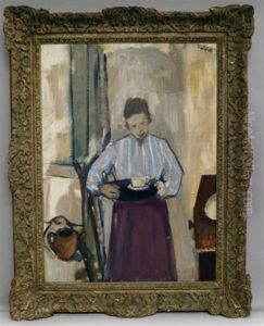 Woman With Tray