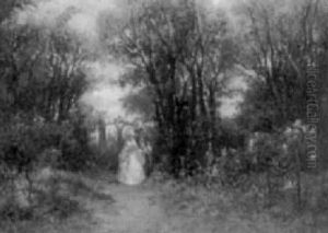 Rokoko-paar Beim Spaziergang Im Park by Hans Tichy