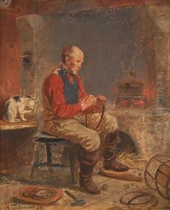 Fiskeren Boter Teine by Adolph Tidemand