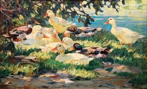 Resting Ducks by Willy Tiedjen