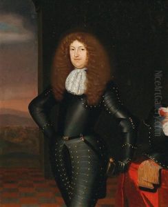 Portrait Of A Man In Armour by Johannes (Jan) Tielius