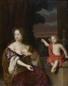 Portait De Femme Ou Allegorie De L'amour Venal by Johannes (Jan) Tielius