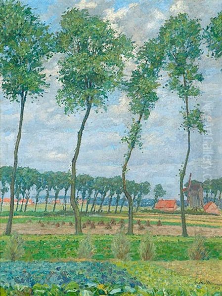 Hollandische Landschaft Mit Windmuhle - view 1