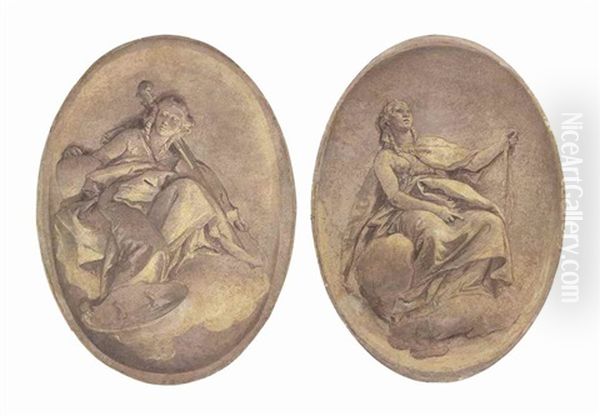 An Allegorical Female Figure; And An Allegory Of Music - view 1