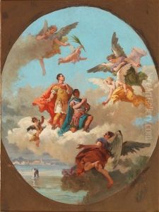 Plafondentwurf by Giovanni Battista Tiepolo