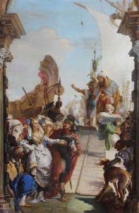 Zusammentreffen Des Antonius Und Der Cleopatra by Giovanni Battista Tiepolo
