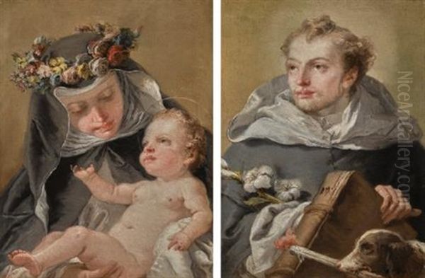 Saint Rose Of Lima; Saint Dominic - view 1