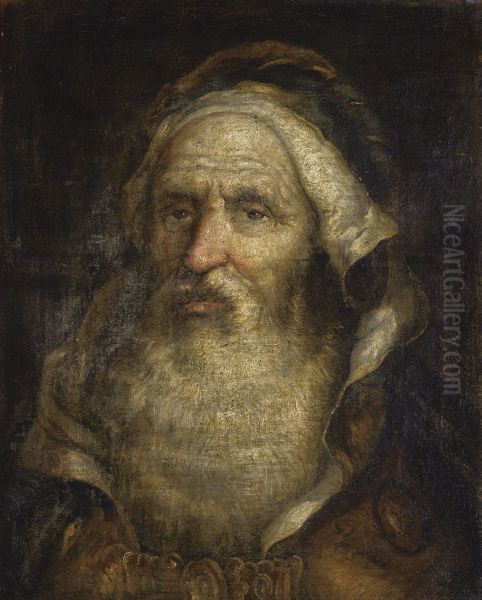 Head Of A Bearded Man In Oriental Dress - view 1