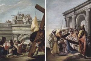 Pilatus Zeigt Christus Dem Volk - Ecce Homo by Lorenzo Tiepolo