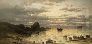 Abend An Der Ostseekuste by Paul (Freiherr von) Tiesenhausen