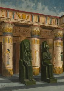 Egyptian Archeological Study by Louis Comfort Tiffany