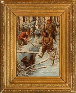 Russian Bear Hunt Scene