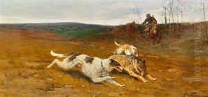 Wolf-hunting With Borzois by Efim A. Tikhmenev