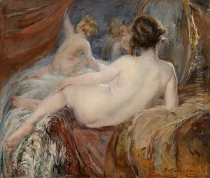 Venus Before The Mirror by Vitaly Gavrilovich Tikhov
