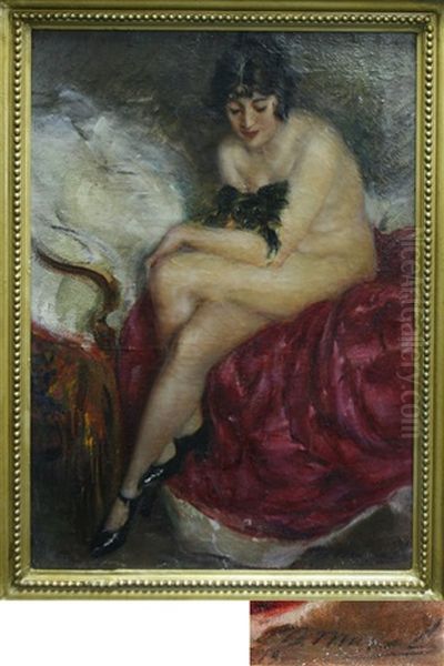 Nude With A Dog - view 1