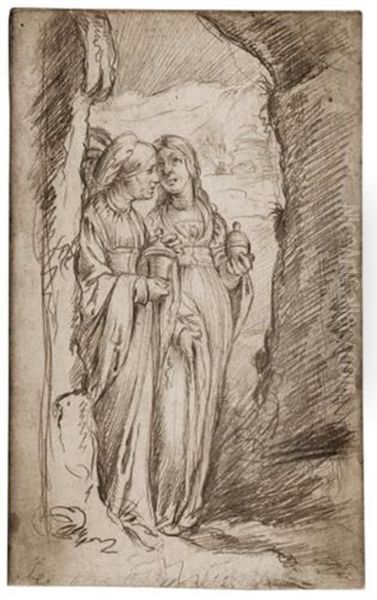 Recto: Vestal Virgins Verso: Head Of A Girl - view 1