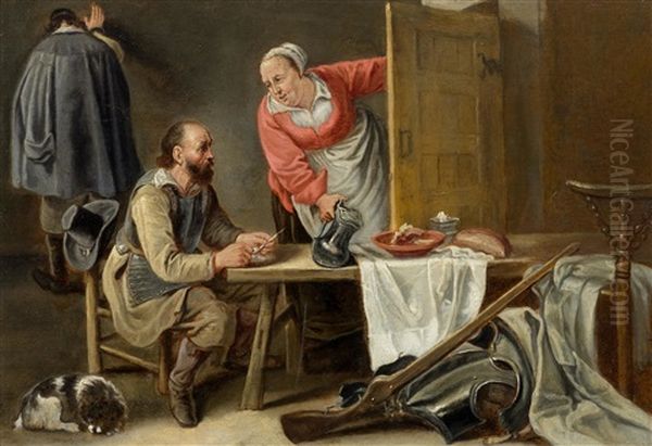 Soldiers In A Tavern - view 1