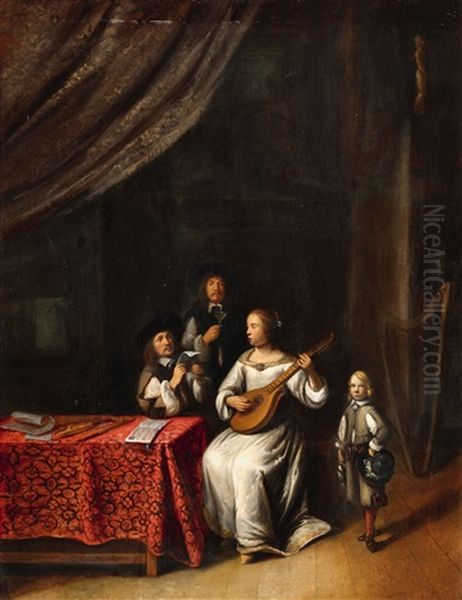 A Couple Playing Music - view 1