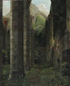 Ruins Of St. Nicholas Church In Visby, Sverige by Christian Tilemann-Petersen