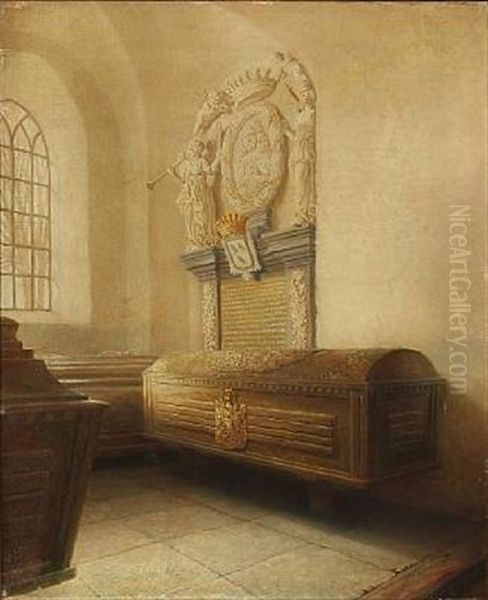 The Sarcophagus Of Baron Frederik Krag, Vaer Church In Denmark - view 1