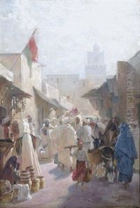 Marche A Tunis by Karl Max Tilke