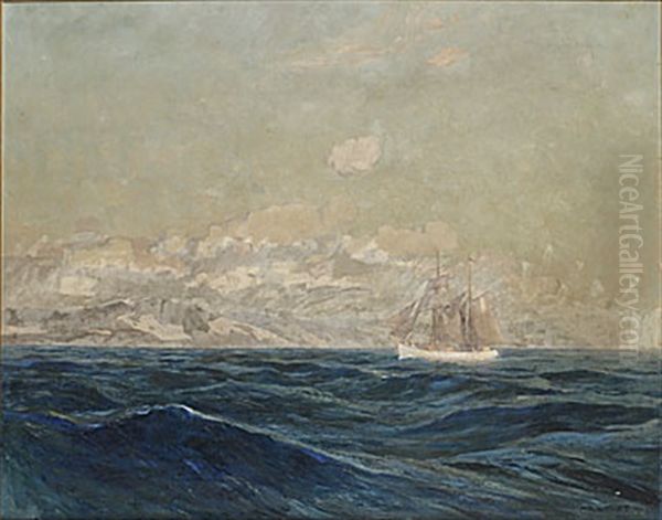 Kustmotiv Med Fartyg - view 1