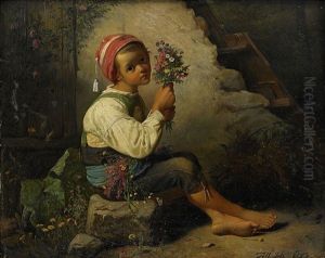 A Boy With Flowers by Johann Till the Younger