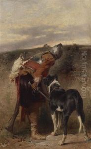 Der Wachposten - Landsknecht Mit Dogge by Johann Till the Younger