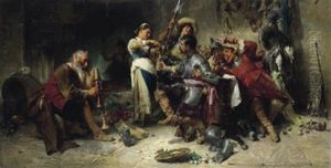 Trinkgelage Der Landsknechte by Johann Till the Younger