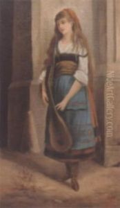 Zigeunermadchen Mit Mandoline by Johann Till the Younger