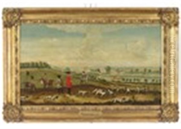 Evelyn Pierrepoint, 2nd Duke Of Kingston-upon-hull And Suite With The Celebrated Pack Of Pointers Which Were Presented By The Court Of France At Versailles, 1725, With Thoresby Hall, Nottinghamshire Beyond - view 1