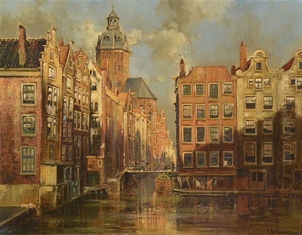 A Dutch Canalside Town - view 1