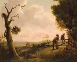 Rural Scene, A View Of Concord In The Distance From Tilton, New Hampshire