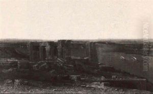 Ruins Of Kom Ombo On The Nile by John Rollin Tilton