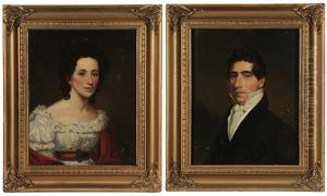 Portraits Of Maria Louisa And A. H. Durocher by Philip Thomas Coke Tilyard