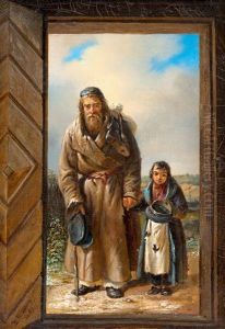 Beggars by Vasili Fiedorovivh Timm
