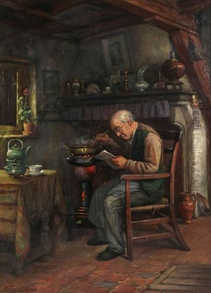 Homme Pres Du Poele - view 1