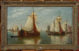 Coin D"un Port De Peche by Louis Etienne Timmermans