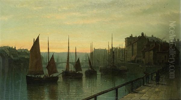 Evening Harbour Scene - view 1