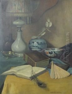 Nature Morte A La Plume De Paon