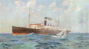 The S.s. Wyreema by Charles Ephraim Smith Tindall