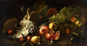 Still Life With An Owl And A Pomegranate