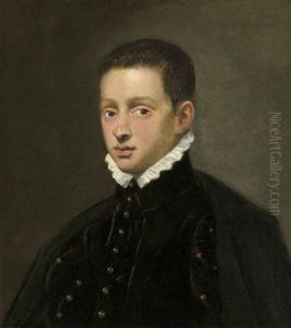 Portrait Of A Boy, Probably Of The Mocenigo Family, Bust-length by Tintoretto