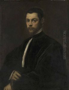 Portrait Of A Gentleman, Half-length by Domenico Tintoretto